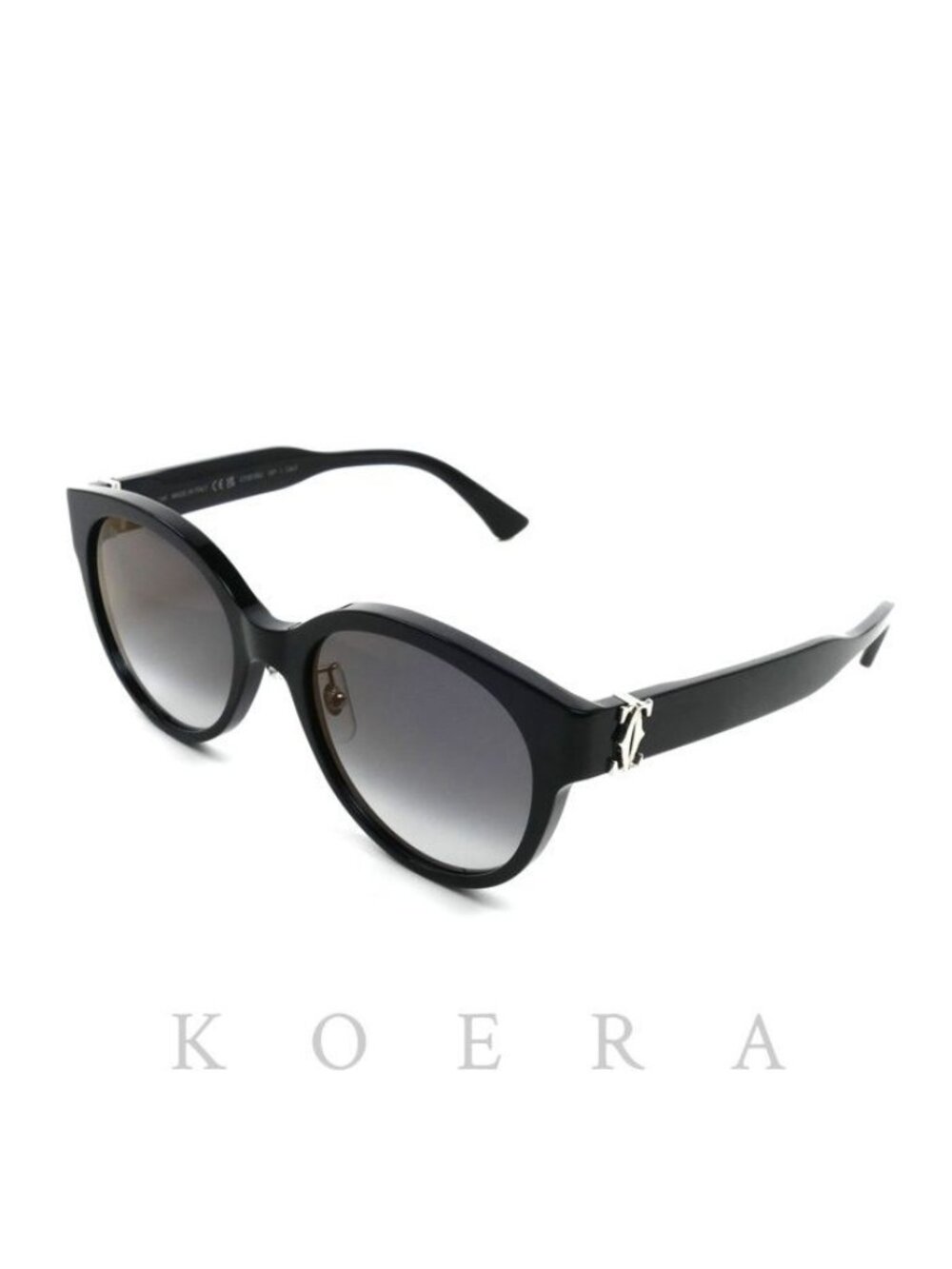 Cartier Double C de Cartier Sunglasses Black Eyewear